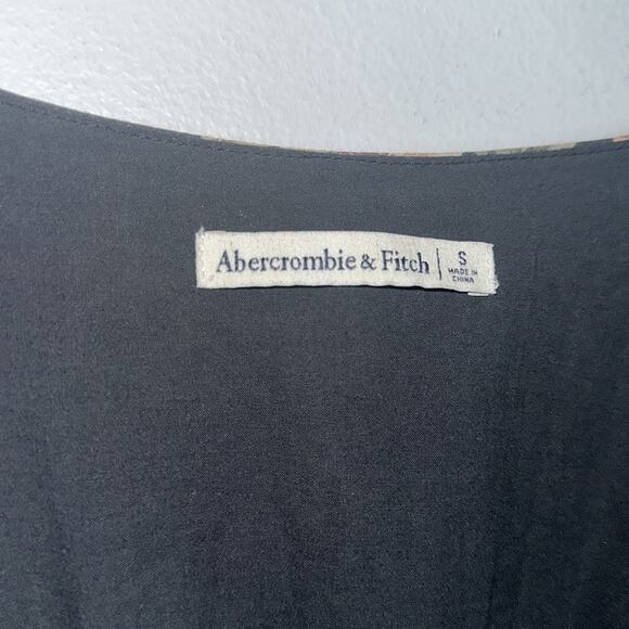 Abercrombie & Fitch floral corset style square neckline long sleeve boho… - Picture 4 of 7